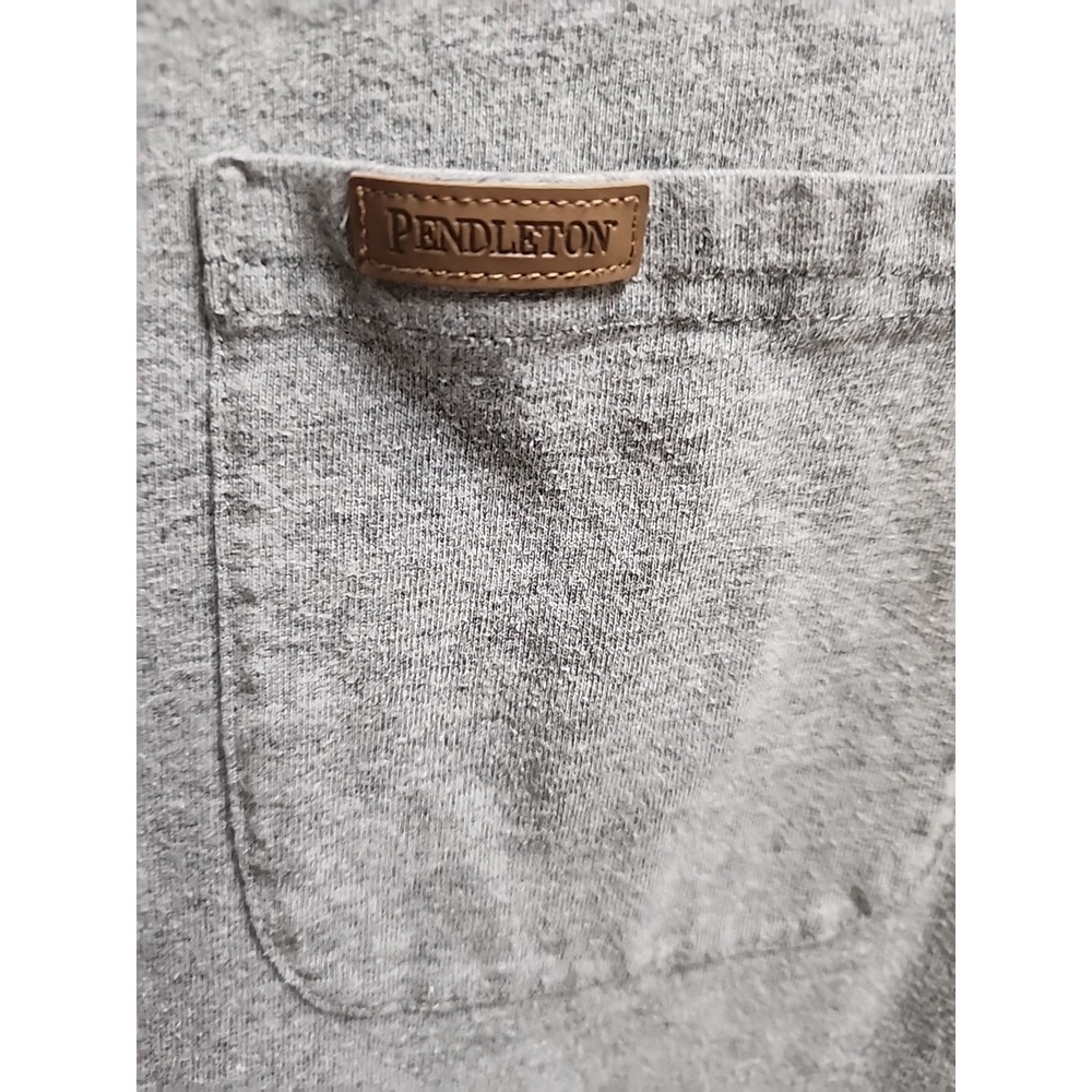 Pendleton Grey Long Sleeve Pullover Size Medium - image 4
